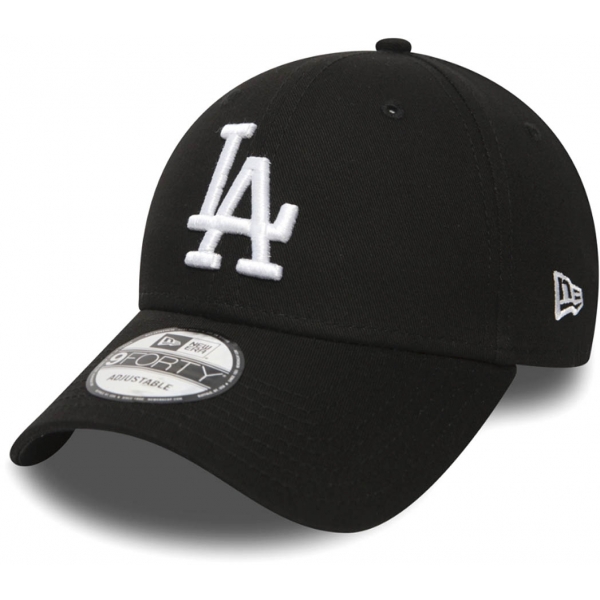 11405493, Los Angeles Dodgers Black / White 9Forty Preto