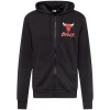 60284698, New Era Chicago Bulls Nba Script Black Zip Hoodie Preto