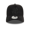 60580814,New Era New York Yankees Faux Suede Black 9forty E-Frame Cap