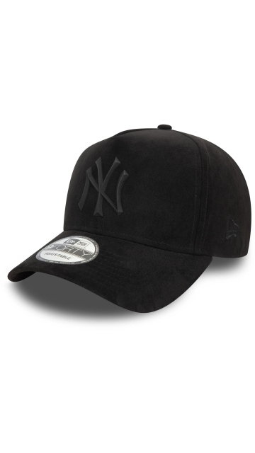 New Era New York Yankees Faux Suede Black 9forty E-Frame Cap