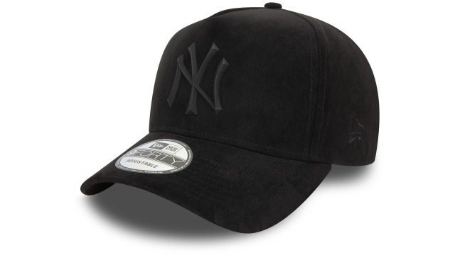 New Era New York Yankees Faux Suede Black 9forty E-Frame Cap