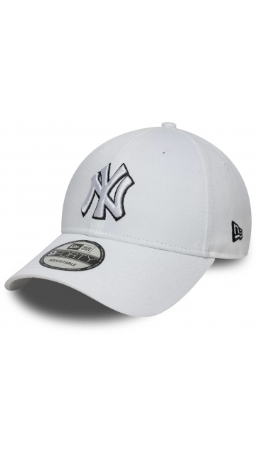New Era New York Yankees Mlb Outline White 9forty
