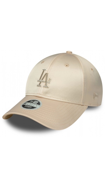 New Era La Dodgers Mlb Satin Rhinestone Cream 9forty