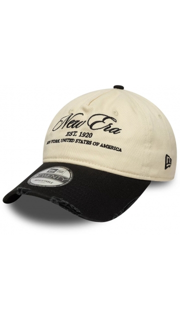 New Era New Era Wash Distress Light Beige 9twenty A-Frame