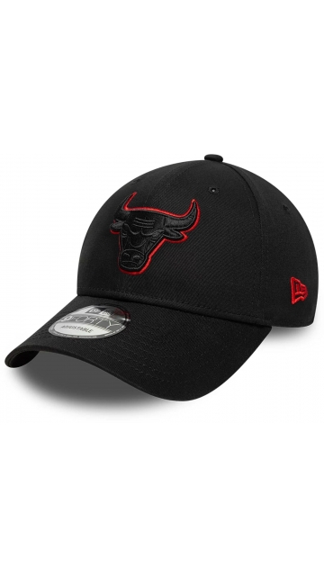 New Era Chicago Bulls Nba Team Outline Black 9forty