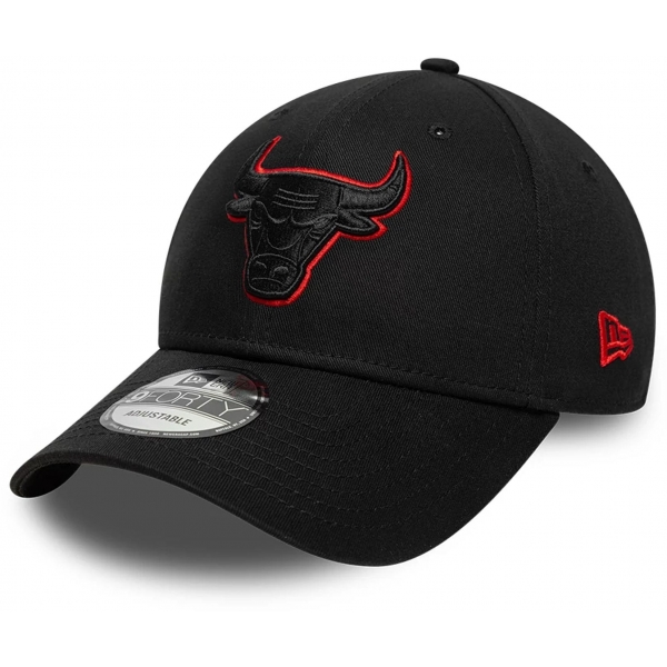 60856264,New Era Chicago Bulls Nba Team Outline Black 9forty