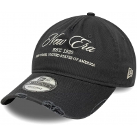 New Era Wash Distress Charcoal 9twenty A-Frame