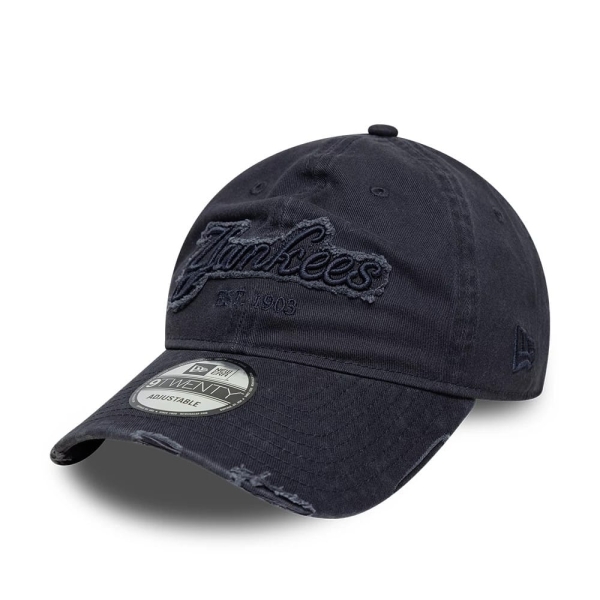 New Era New York Yankees Mlb Distressed Denim Navy 9twenty