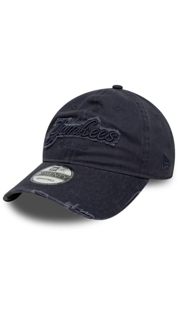New Era New York Yankees Mlb Distressed Denim Navy 9twenty