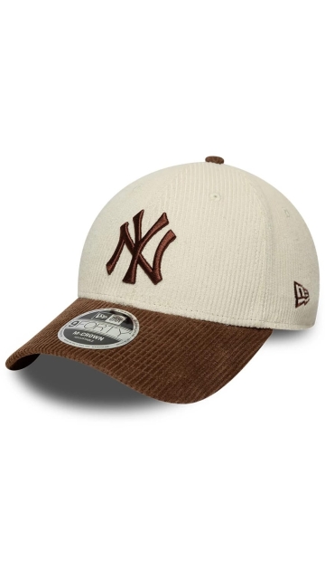 New Era New York Yankees Mlb Cord Cream & Brown 9forty