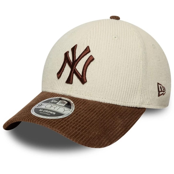 60915868,New Era New York Yankees Mlb Cord Cream & Brown 9forty