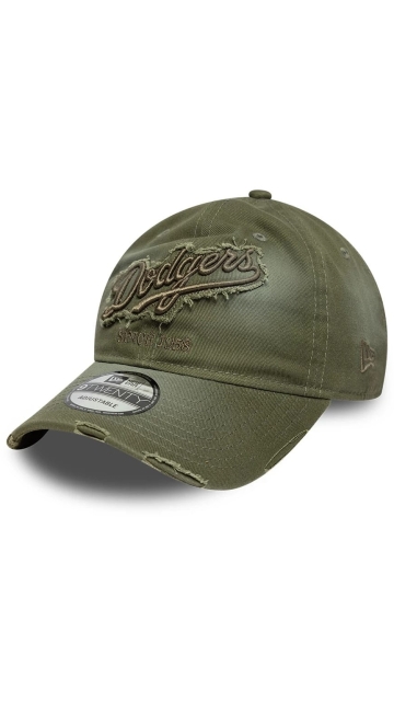 New Era La Dodgers Mlb Distressed Denim Green 9twenty