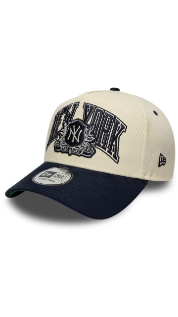 New Era New York Yankees Mlb Suede Cream & Navy 9forty
