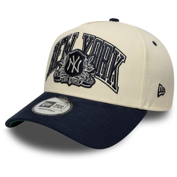 New Era New York Yankees Mlb Suede Cream & Navy 9forty