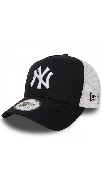 New Era New York Yankees Clean A Frame Trucker Navy