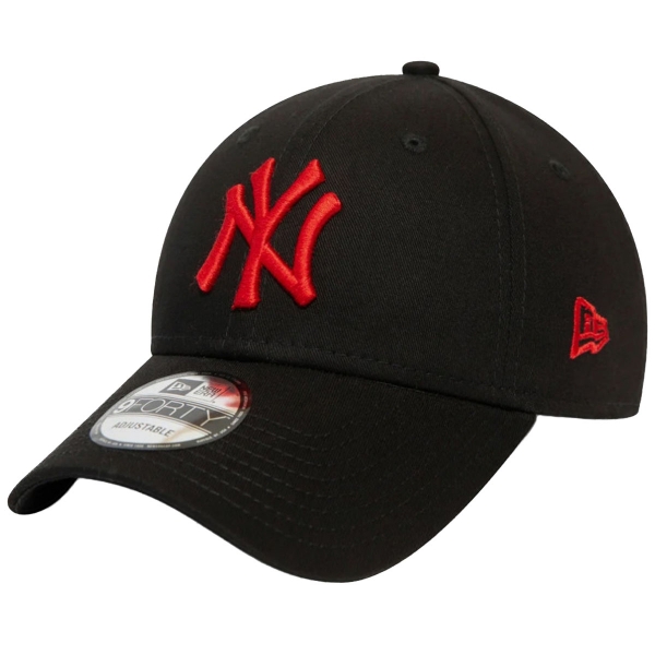 12380594, New York Yankees Essential Red Logo Black 9forty Cap Preto