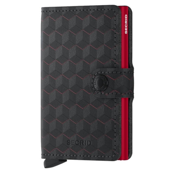 MOp-Black-Red, Secrid Miniwallet Optical Black-Red