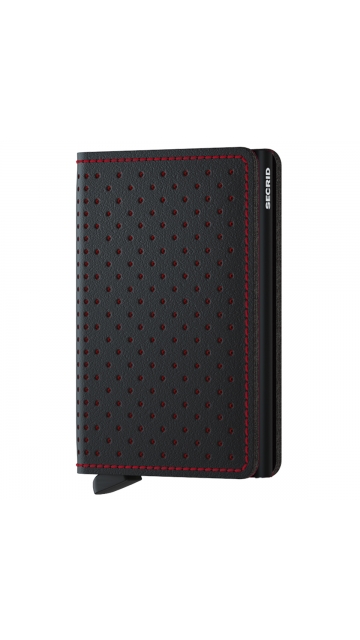 Secrid Slimwallet Perforated Black-Red