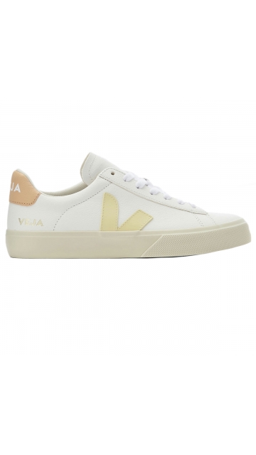 Veja Campo Chromefree Leather White Sun Peach