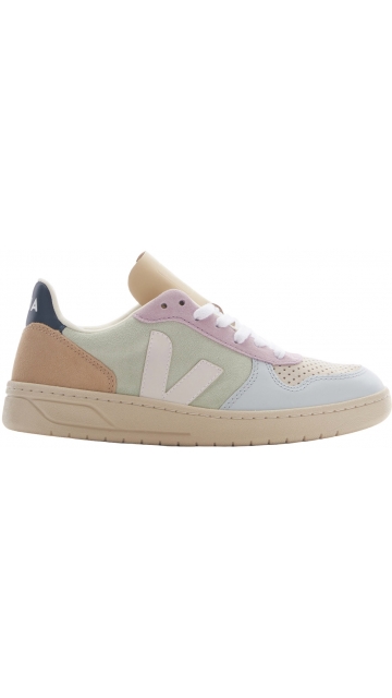 Veja V-10 Suede Jade White-multico