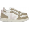 VX0503299A, Veja V-10 Chromefree Leather White Petale Sahara
